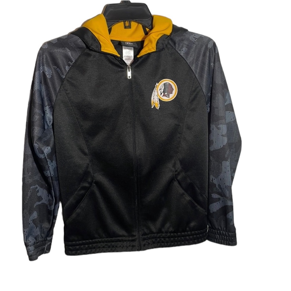 NFL Team Apparel Washington Redskins Hooded Full Zip Youth Jacket